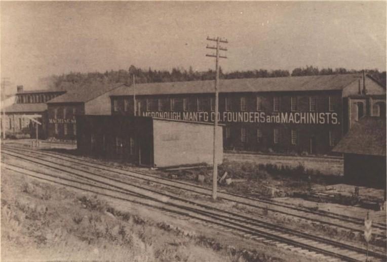 Old McDonough factory from railroad