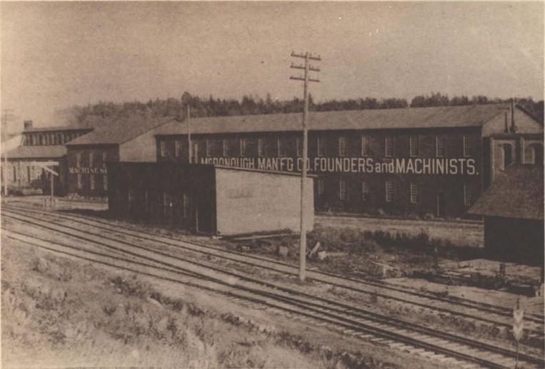 Old McDonough factory from railroad Old McDonough factory from railroad